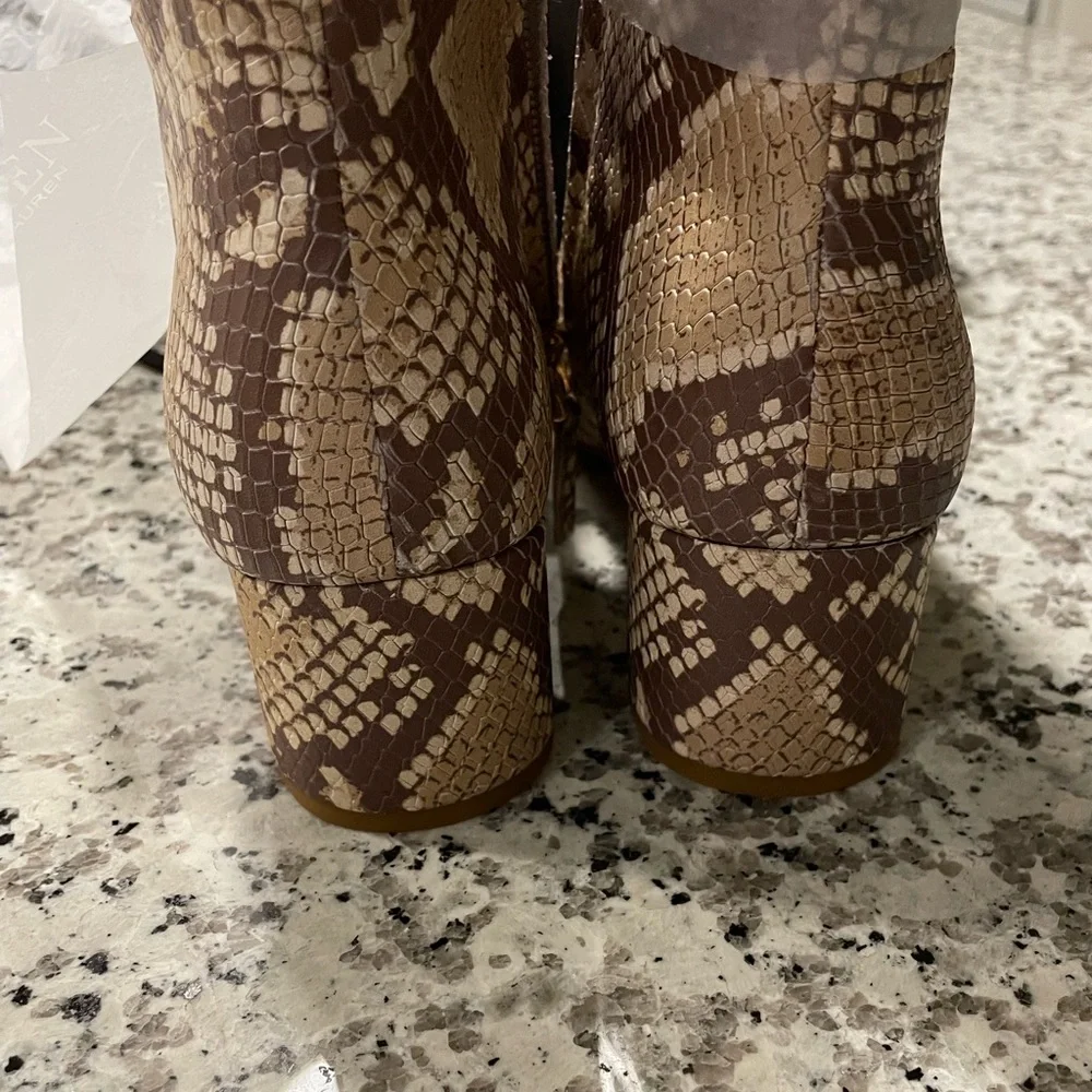 Lauren Ralph Lauren snake print Boots. - Picture 7 of 17